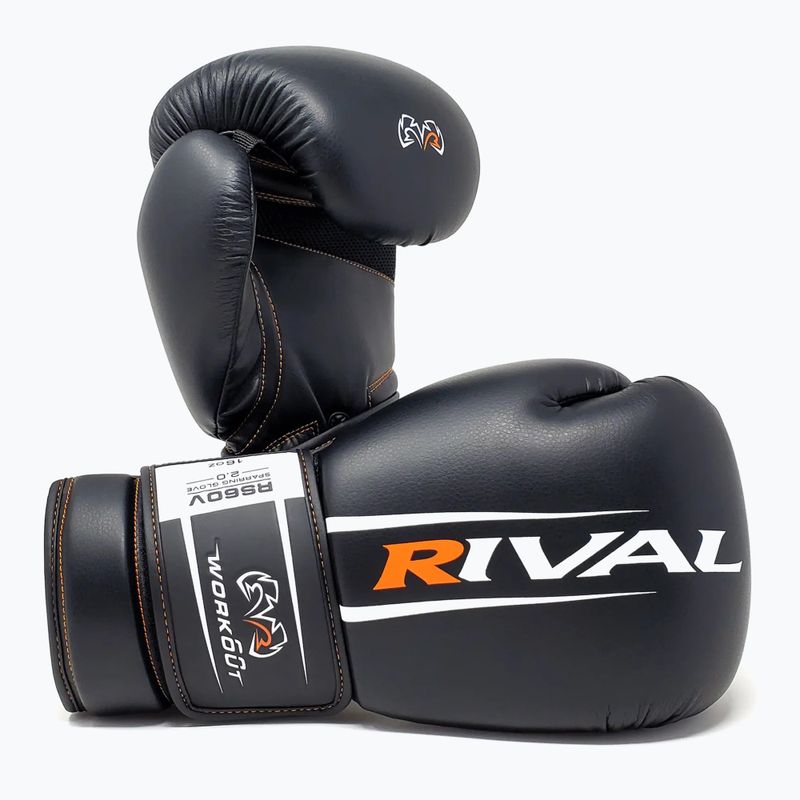 Рукавиці боксерські Rival RS60V Workout Sparring Gloves 2.0 black 3