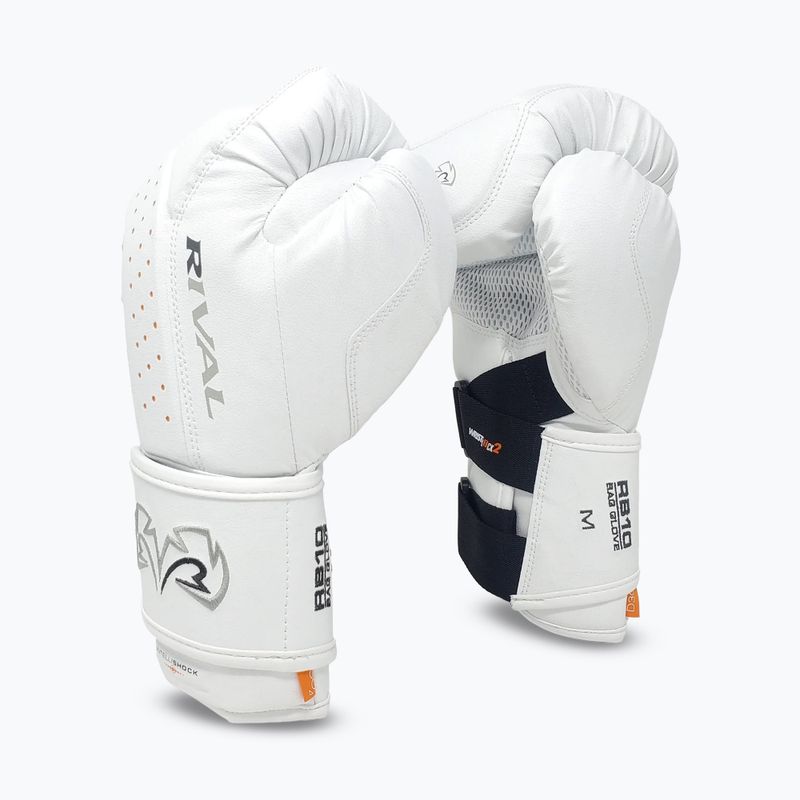 Рукавиці боксерські Rival RB10 Intelli-Shock Bag white 2