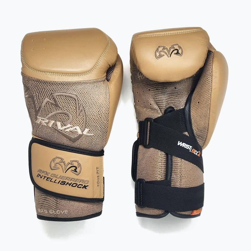 Рукавиці боксерські Rival RFX-Guerrero Intelli-Shock Bag Snake Skin Edition beige