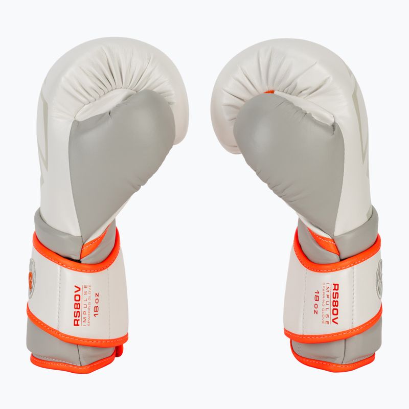 Рукавиці боксерські Rival Impulse Sparring Gloves Gants white/orange 4