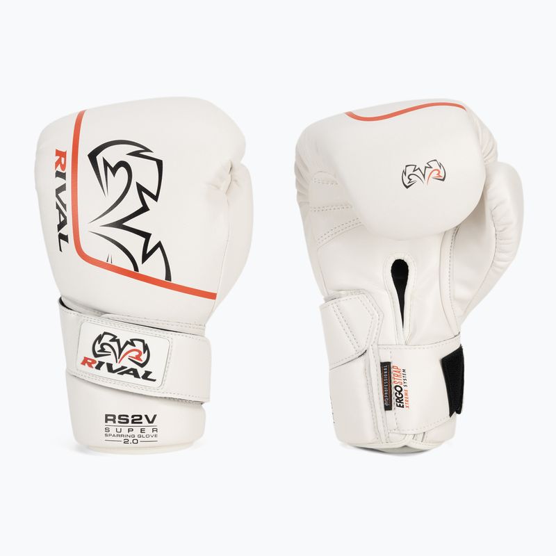 Рукавиці боксерські Rival Super Sparring 2.0 white