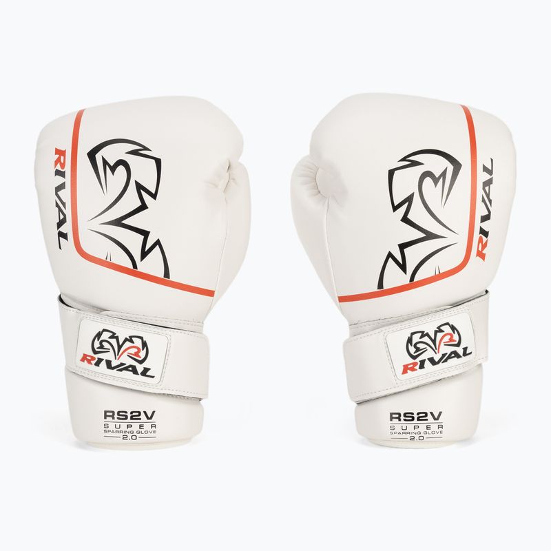 Рукавиці боксерські Rival Super Sparring 2.0 white 2