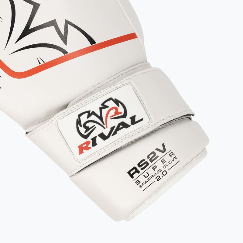 Рукавиці боксерські Rival Super Sparring 2.0 white 6