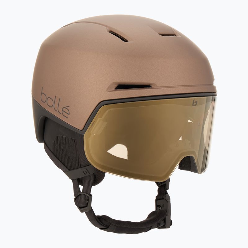 Шолом гірськолижний Bollé X-Fusion tungsten black matte/photochromic gold