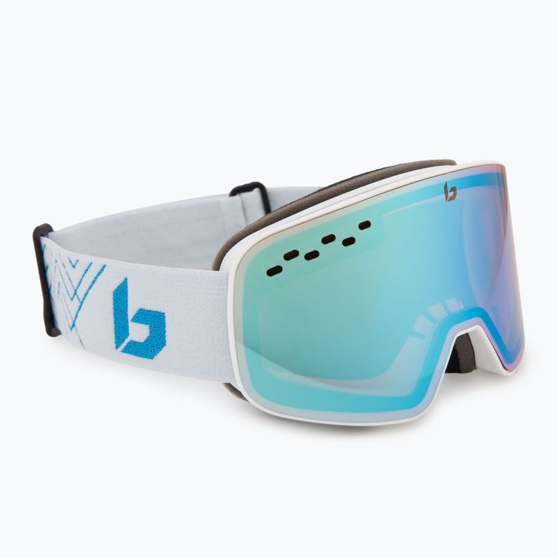 Окуляри лижні Bollé Nevada white metalic blue matte/azure