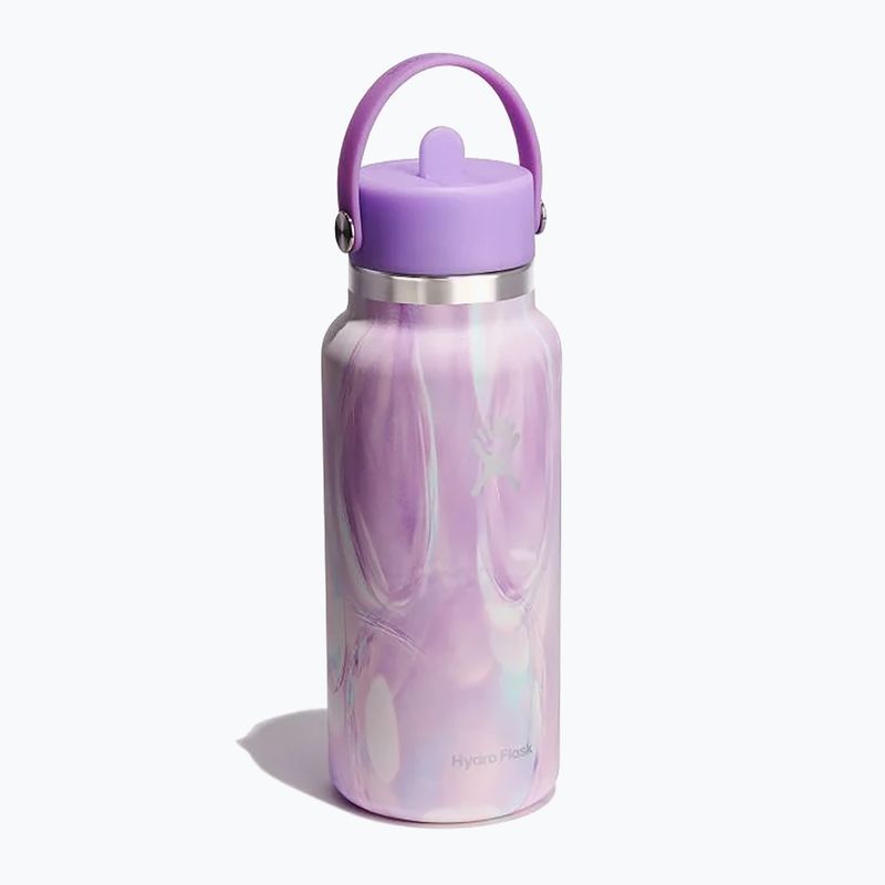 Пляшка термічна Hydro Flask Wide Flex Straw Cap Jelly 945 мл purple swirl 2