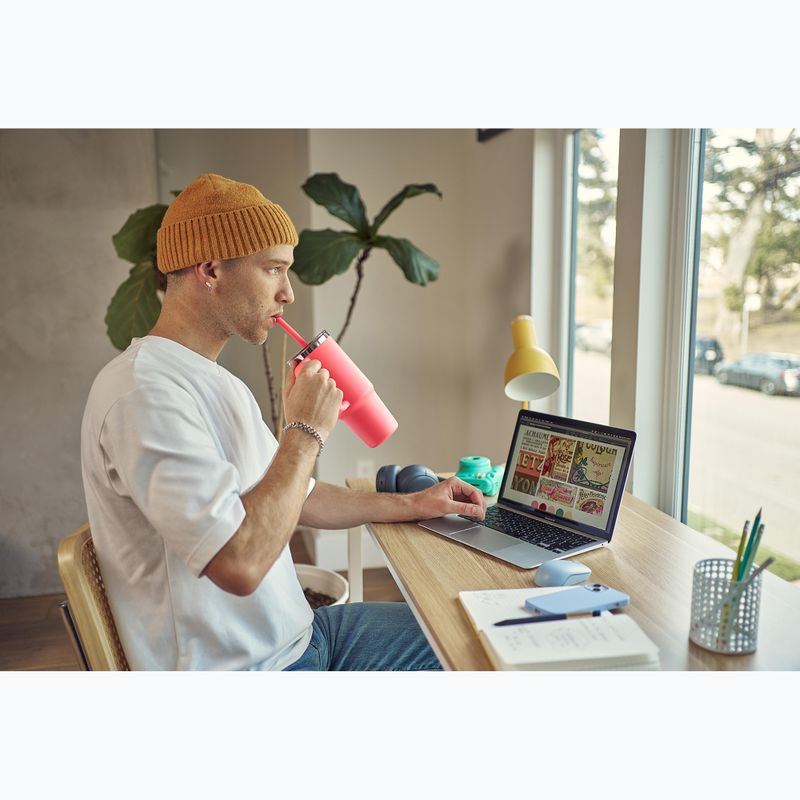 Кружка Hydro Flask Travel Tumbler Clear Lid 710 ml popstar pink 8