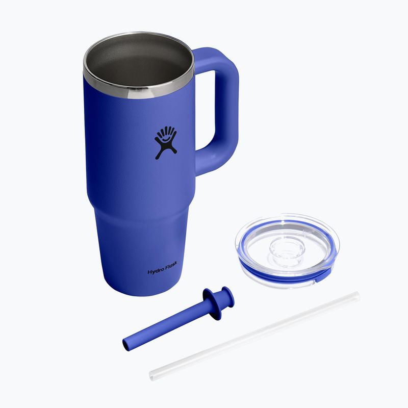 Кружка Hydro Flask Travel Tumbler Clear Lid 710 ml capri blue 4