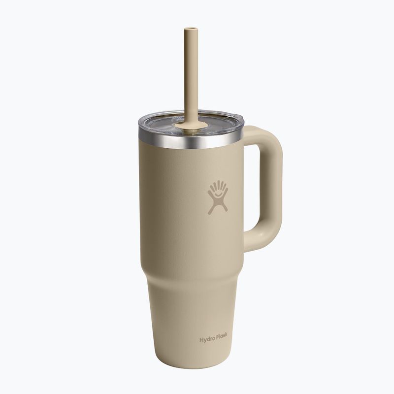 Кружка Hydro Flask Travel Tumbler Clear Lid 710 ml oat 2