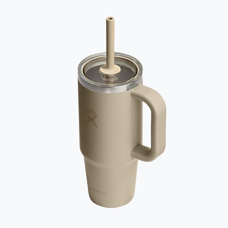 Кружка Hydro Flask Travel Tumbler Clear Lid 710 ml oat 3