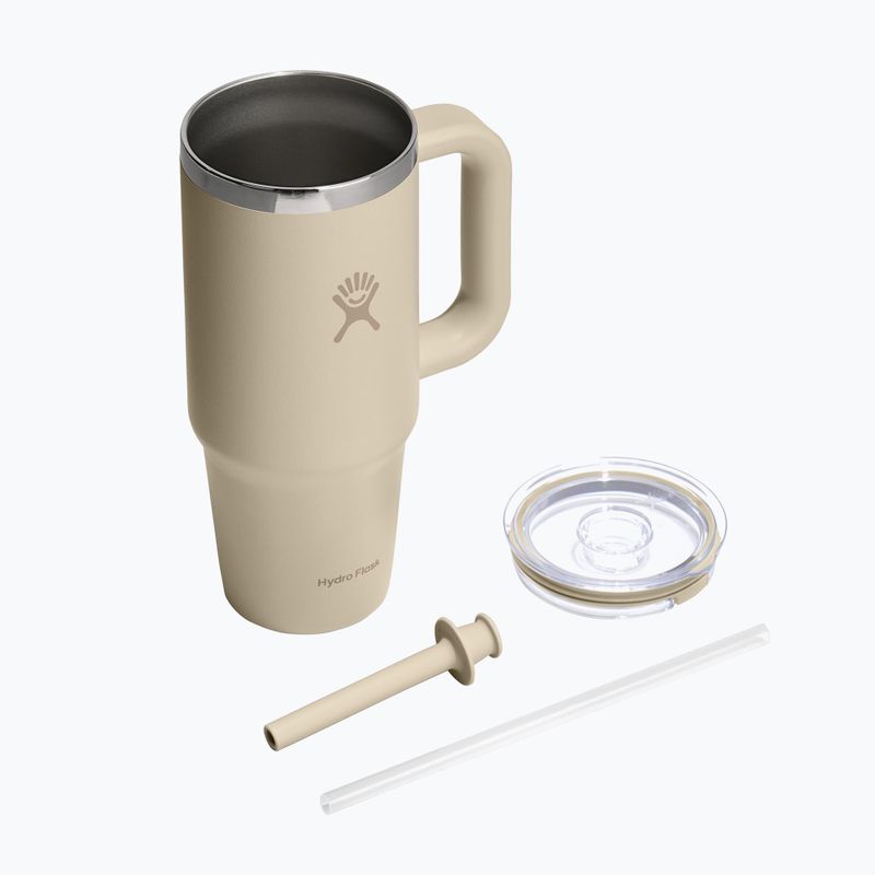 Кружка Hydro Flask Travel Tumbler Clear Lid 710 ml oat 4