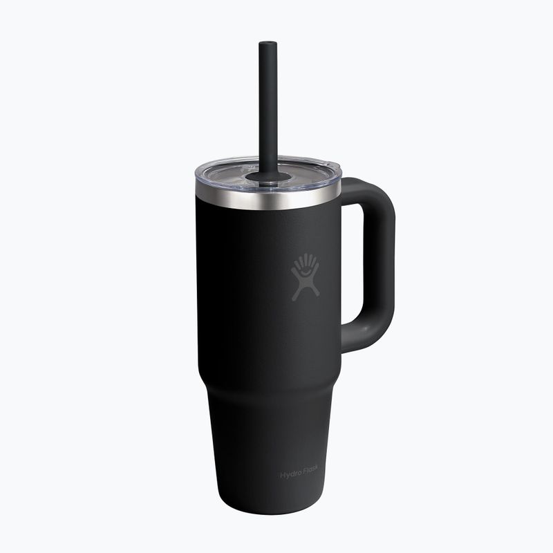 Кружка Hydro Flask Travel Tumbler Clear Lid 710 ml black 2