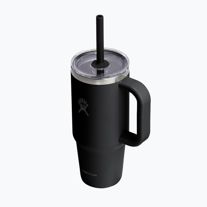 Кружка Hydro Flask Travel Tumbler Clear Lid 710 ml black 3