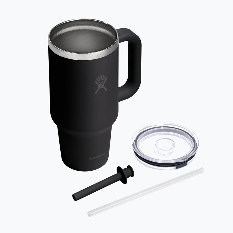 Термокружка Hydro Flask Travel Tumbler Clear Lid black 4