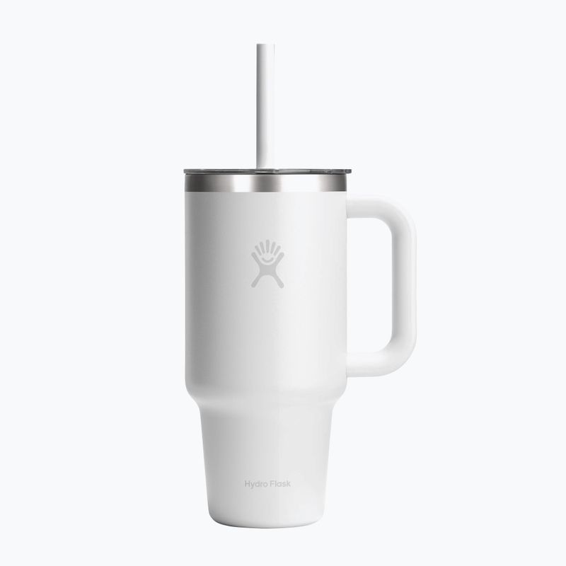 Термокружка Hydro Flask Travel Tumbler Clear Lid white