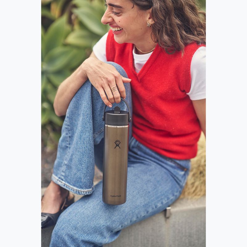 Термопляшка Hydro Flask Lightweight Wide Flex Straw 710 мл obsidian 5