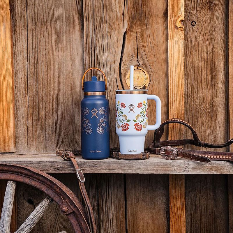 Термопляшка Hydro Flask Wide Mouth with Flex Straw Cap 946 мл western dark blue 6