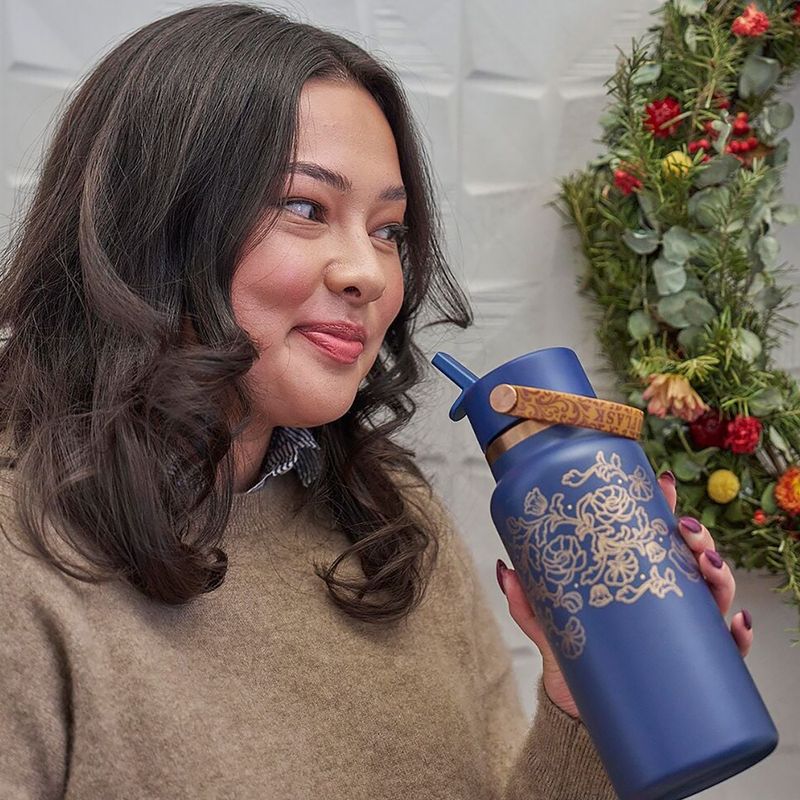 Термопляшка Hydro Flask Wide Mouth with Flex Straw Cap 946 мл western dark blue 8