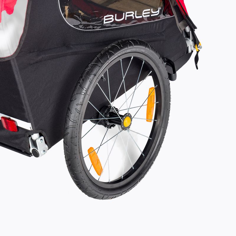 Причіп велосипедний двомісний  Burley Honey Bee червоний BU-949209 5