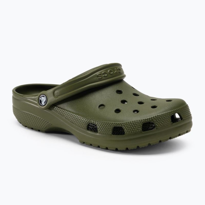 Чоловічі шльопанці Crocs Classic армійські зелені