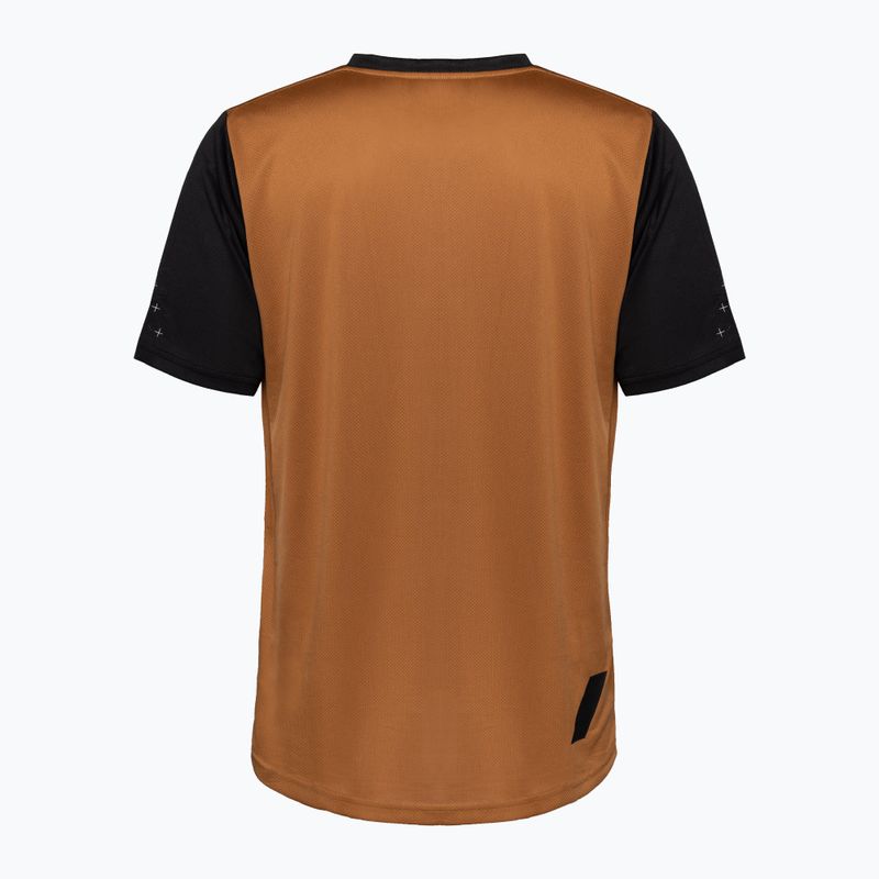 Велофутболка чоловіча  100% Ridecamp Jersey terracotta black 2