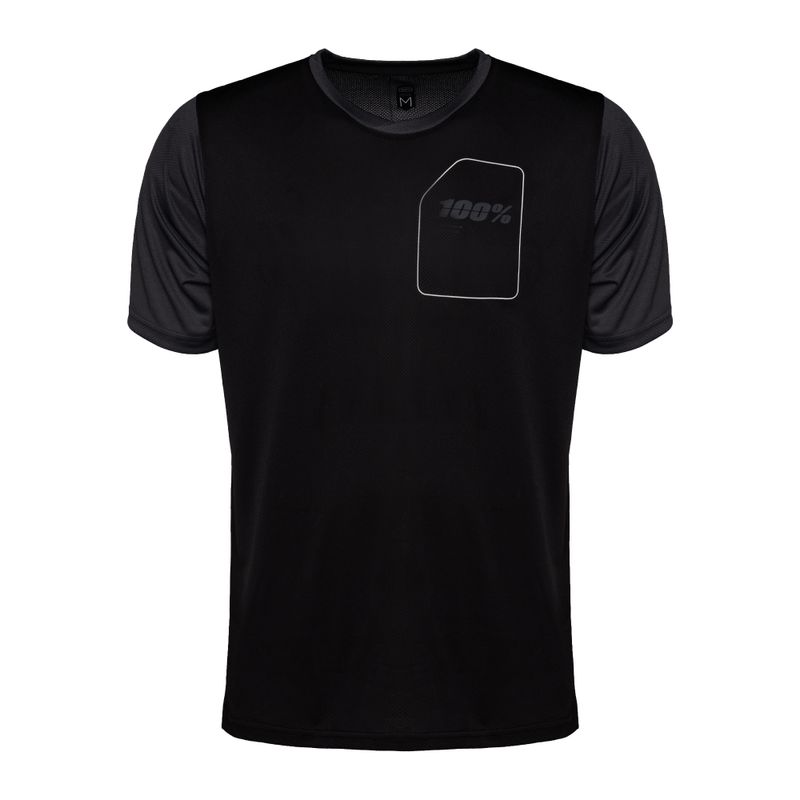 Велофутболка чоловіча  100% Ridecamp Jersey charcoal black