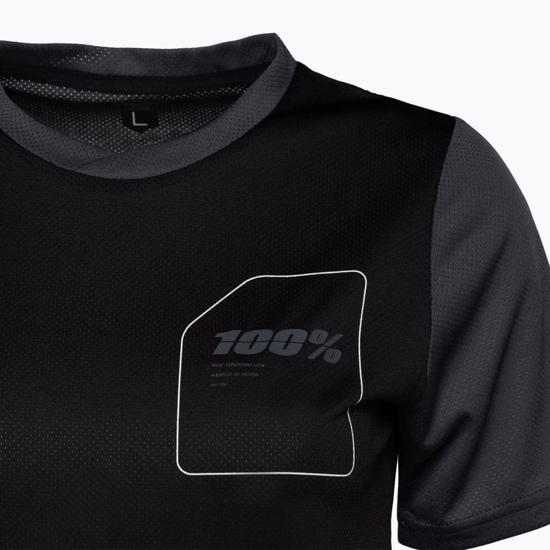 Велофутболка дитяча100% Ridecamp Youth Jersey black charcoal 3