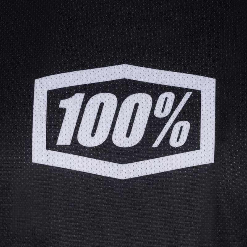 Лонгслів велосипедний чоловічий 100% R-Core Jersey black white 3
