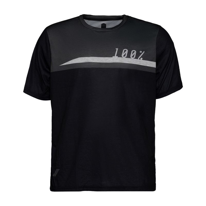 Велофутболка чоловіча  100% Airmatic Jersey black charcoal