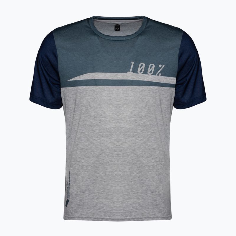 Велофутболка чоловіча  100% Airmatic Jersey steel blue/grey