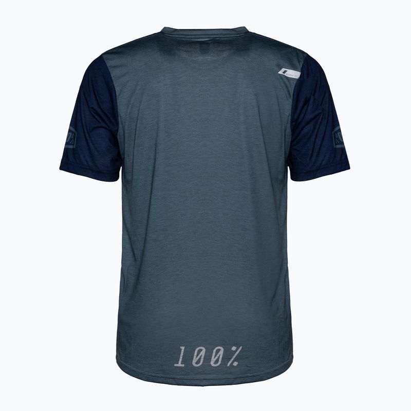 Велофутболка чоловіча  100% Airmatic Jersey steel blue/grey 2