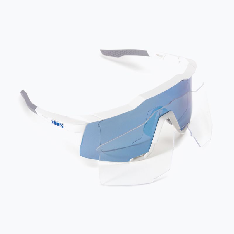 Окуляри велосипедні 100% Speedcraft Multilayer Mirror Lens білі STO-61001-407-01 6