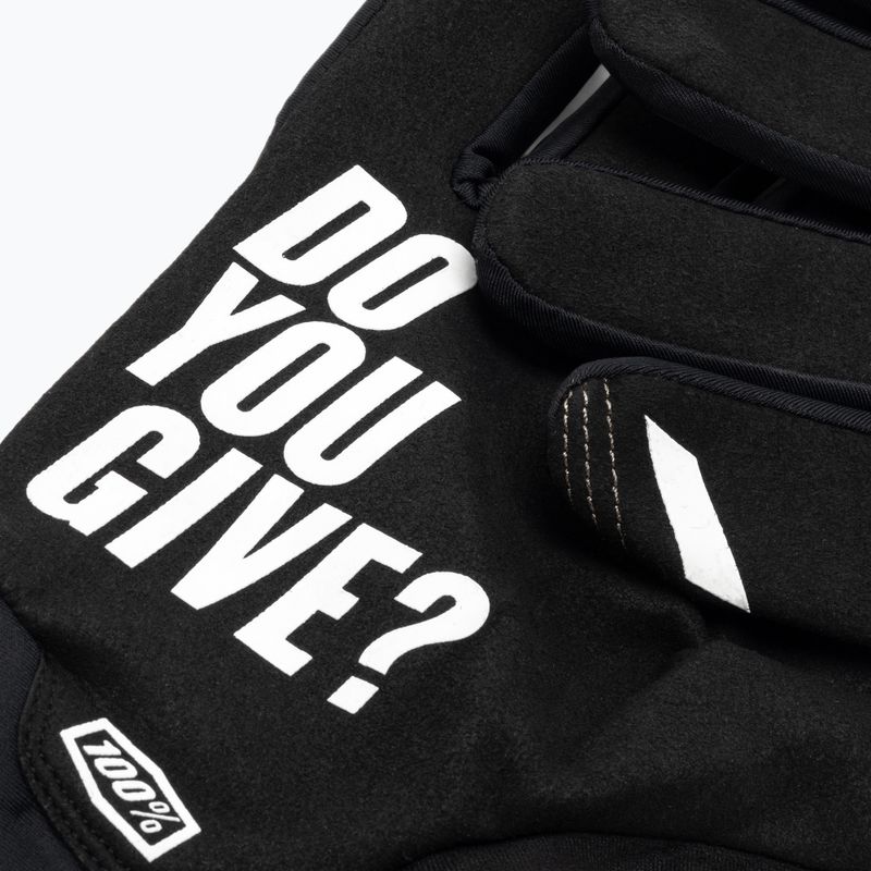 Велорукавиці 100% Brisker black 4