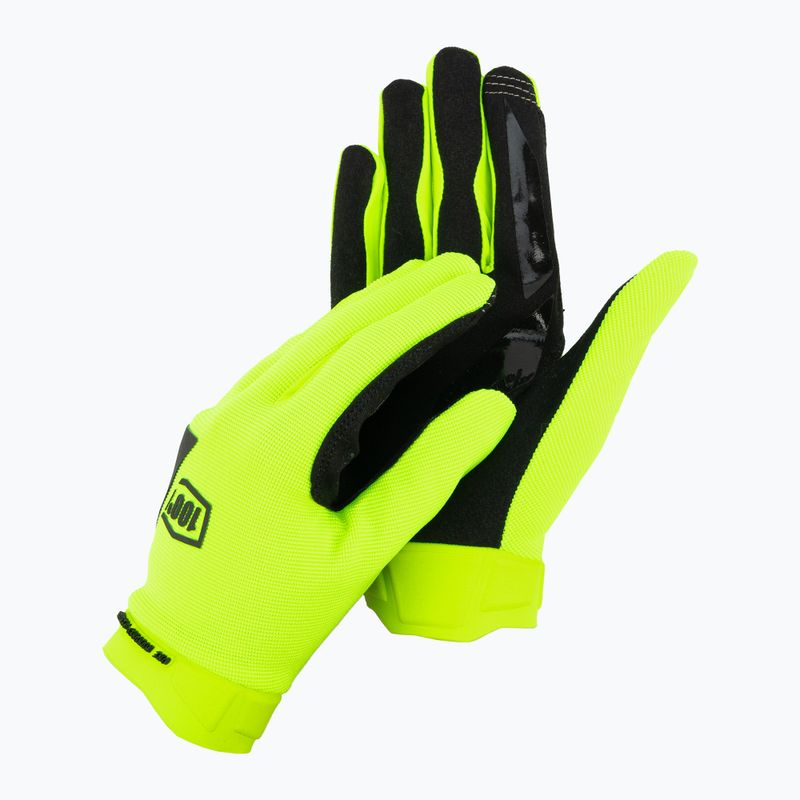 Велорукавиці 100% Ridecamp fluorescent yellow