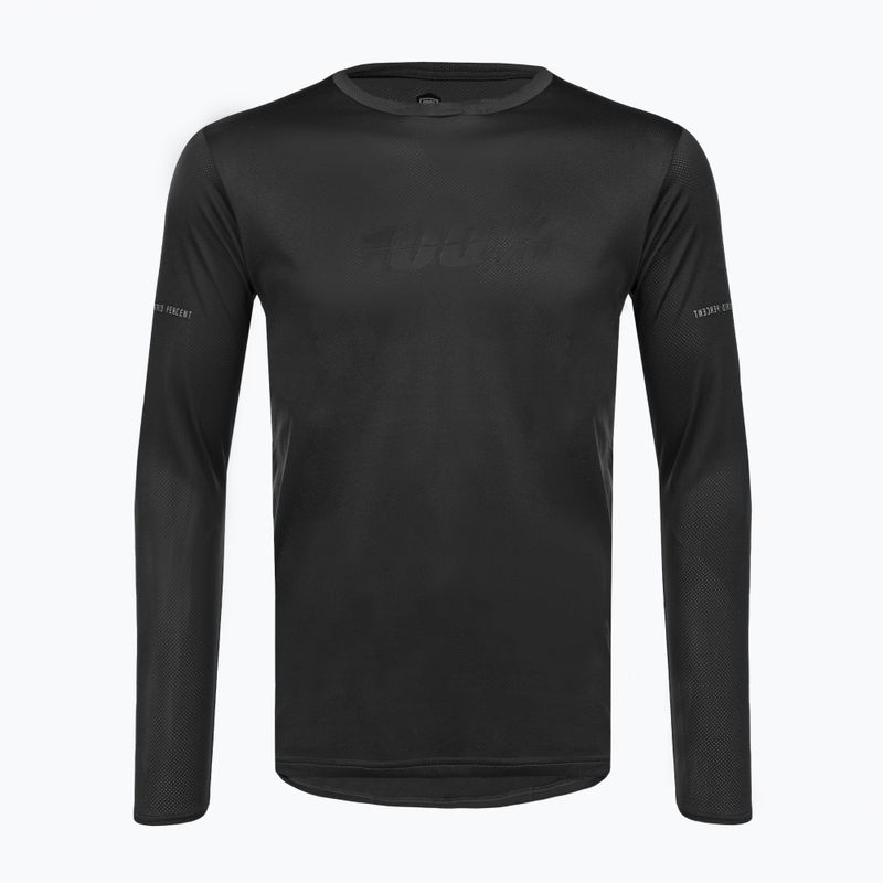 Лонгслів велосипедний чоловічий 100% Ridecamp black/charcoral 3