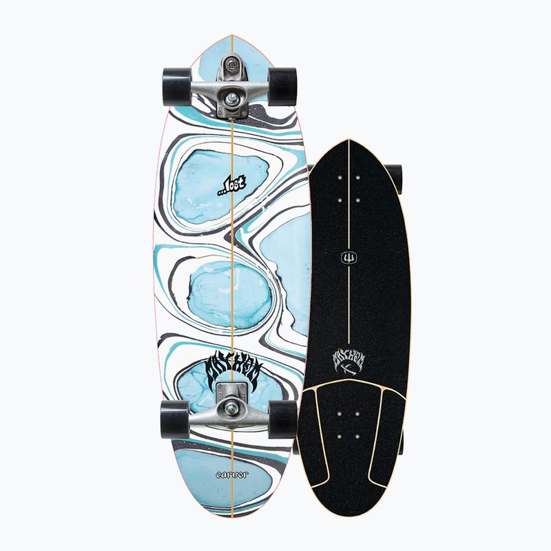 Скейтборд серфскейт Carver Lost C7 Raw 32" Quiver Killer 2021 Complete блакитно-білий L1013011107 8
