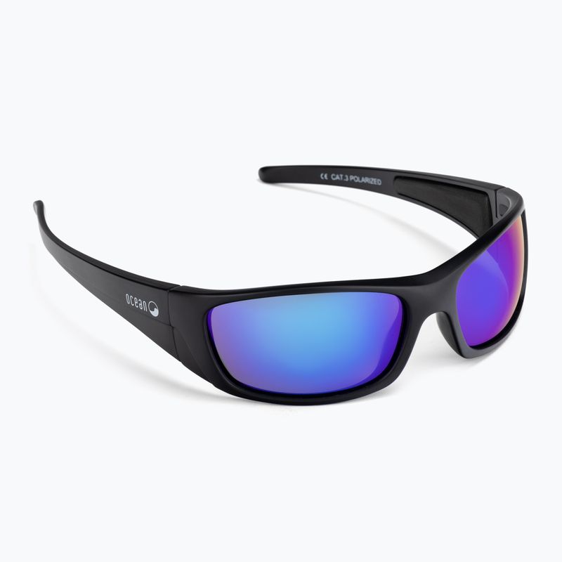 Сонцезахисні окуляри Ocean Sunglasses Bermuda matte black/revo blue 3401.0