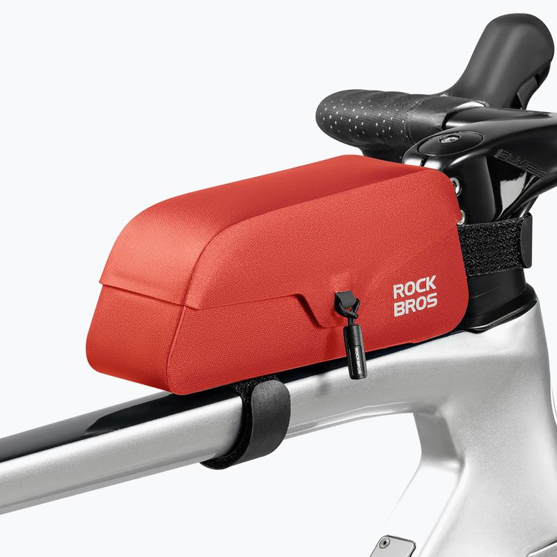 Сумка велосипедна на раму Rockbros 30120122 Bike Tube Bag Magnetic L 0,9 l red 2