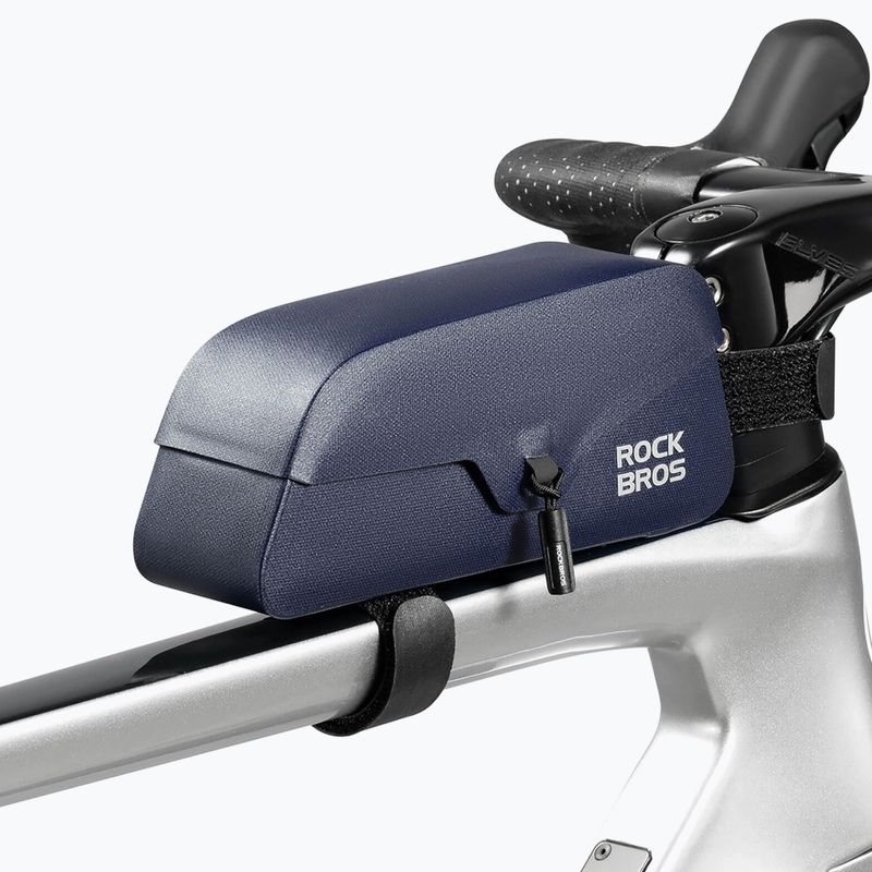Сумка велосипедна на раму Rockbros 30120122 Bike Tube Bag Magnetic L 0,9 l blue 2