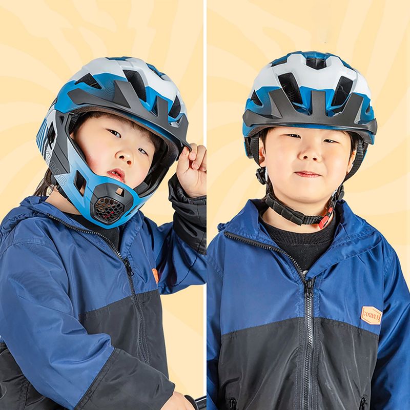 Шолом велосипедний дитячий Rockbros 10110061001 Kids Helmet blue/white/black 4