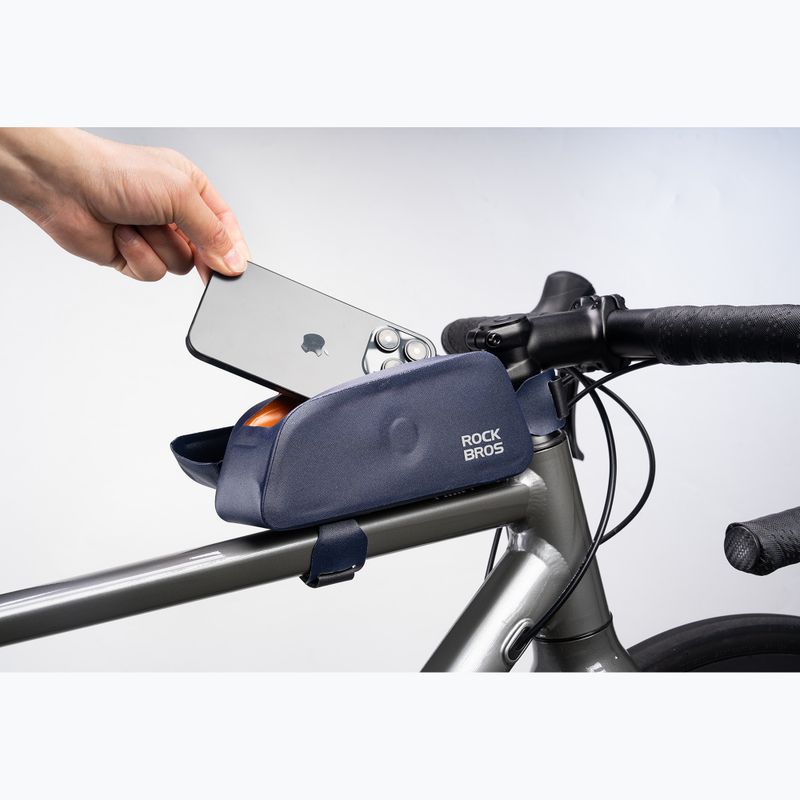 Сумка велосипедна на раму Rockbros 30120122 Bike Tube Bag Magnetic S 0,6 l blue 3