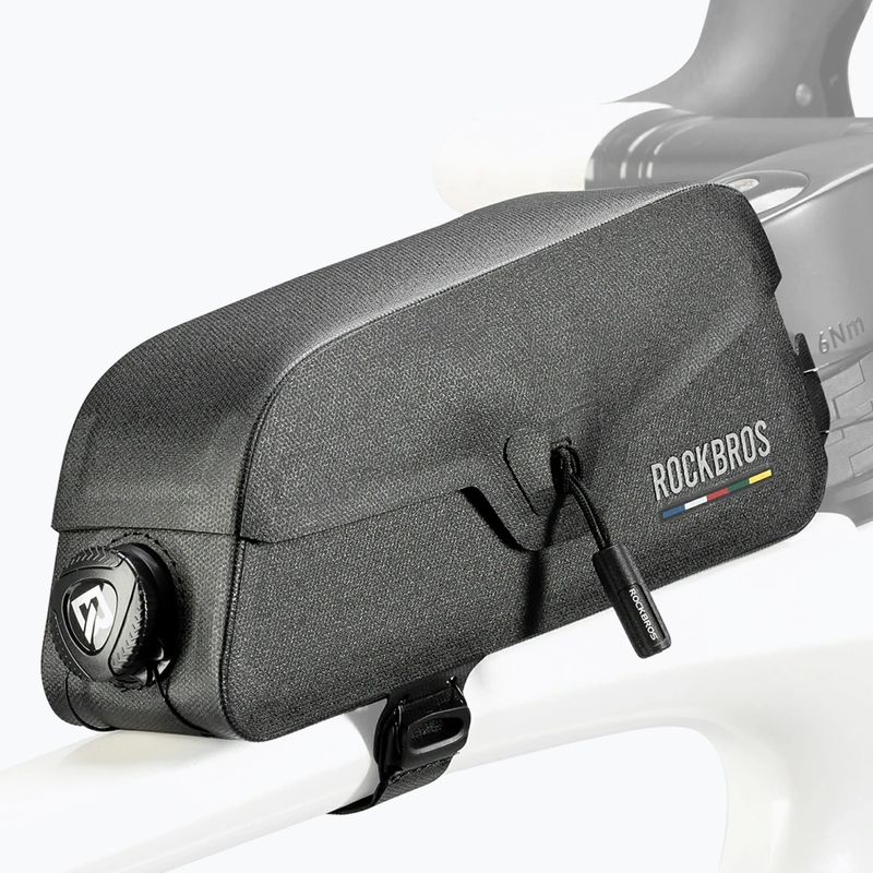 Сумка велосипедна на раму Rockbros 30120123001 Road to Sky Frame Bag Magnetic S black 2