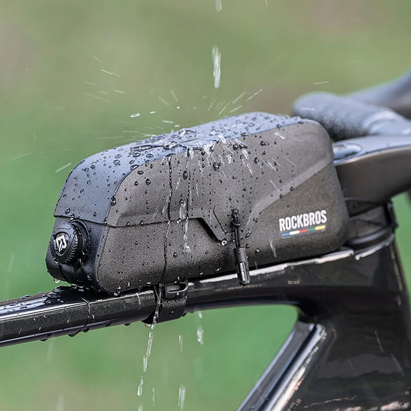 Сумка велосипедна на раму Rockbros 30120123001 Road to Sky Frame Bag Magnetic S black 5