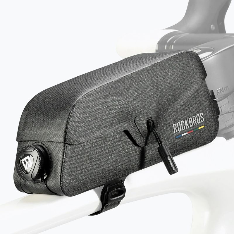 Сумка велосипедна на раму Rockbros 30120123002 Road to Sky Frame Bag Magnetic L 0,9 l black 2