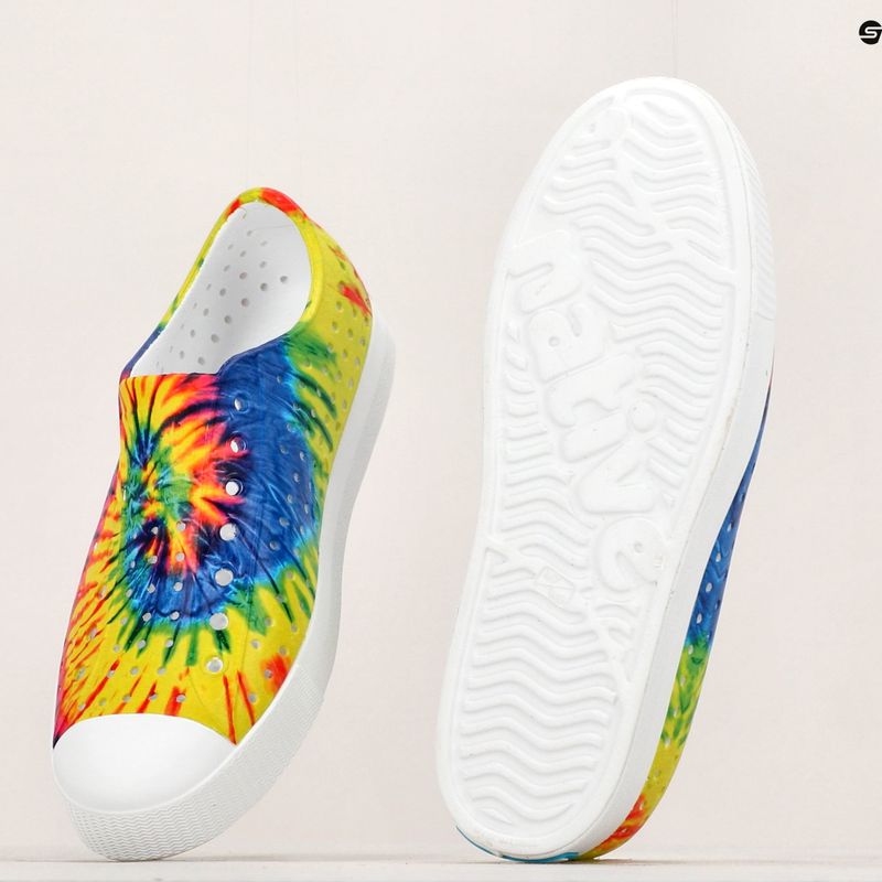 Кеди дитячі Native Jefferson Print shell white/shell white/neon multi tie dye 15