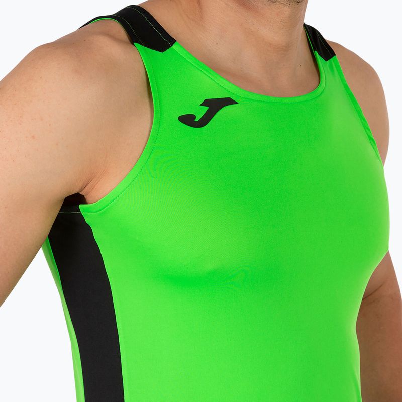 Футболка для бігу чоловіча Joma Record II Tank Top fluor green/black 5