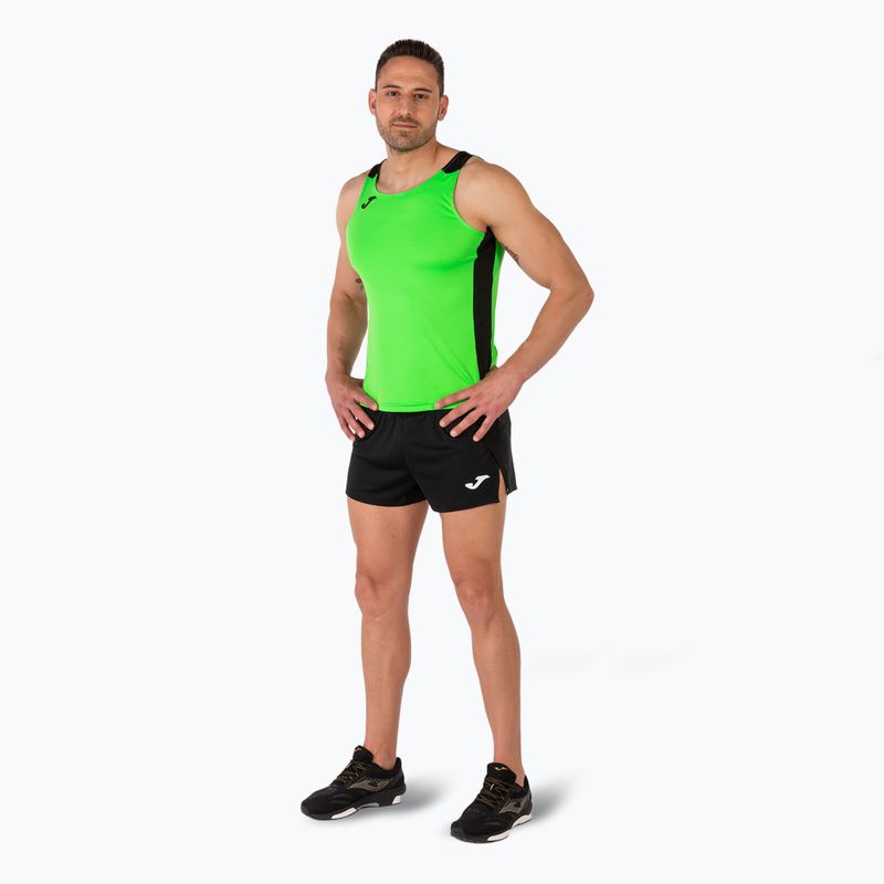 Футболка для бігу чоловіча Joma Record II Tank Top fluor green/black 6