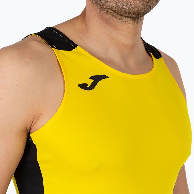 Танк топ для бігу чоловічий Joma Record II yellow/black 5