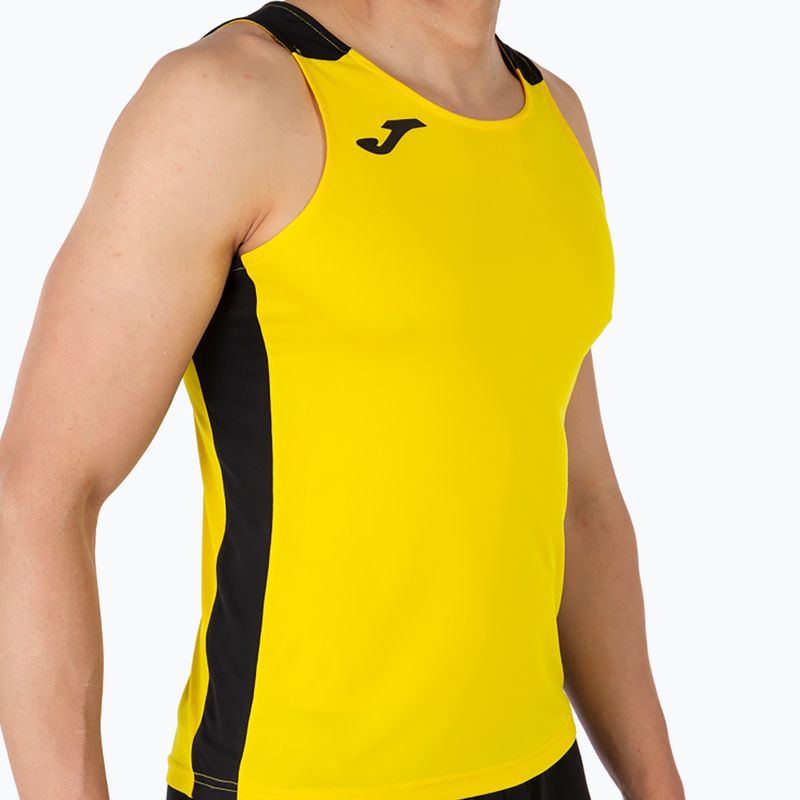 Танк топ для бігу чоловічий Joma Record II yellow/black 6