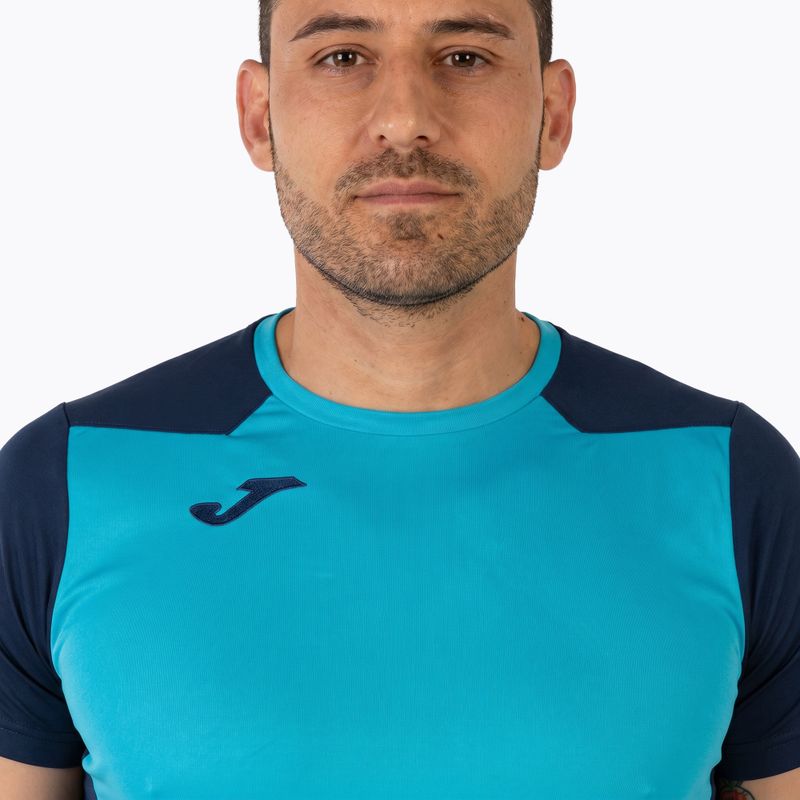 Футболка для бігу чоловіча Joma Record II fluor turquoise/navy 15